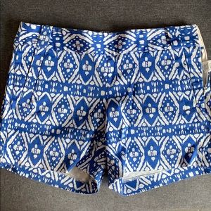 JCrew, slightly high waisted shorts